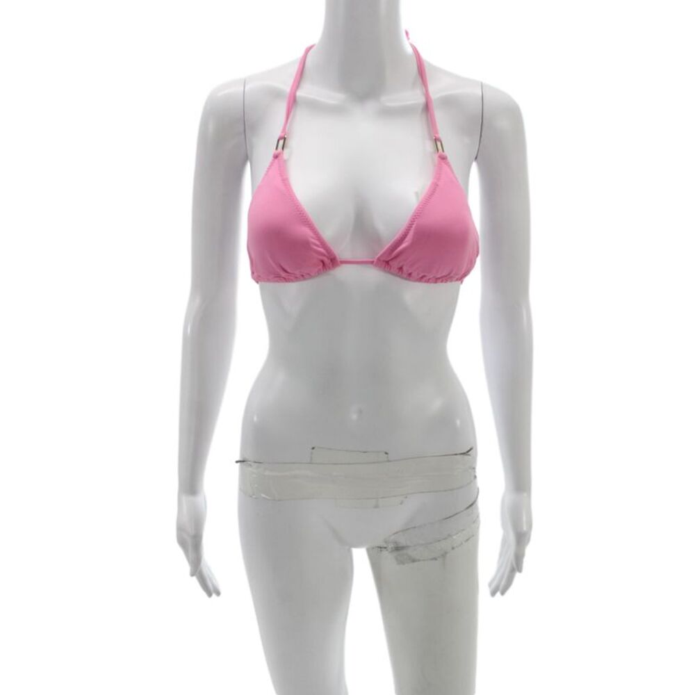 Melissa Odabash Women Pink Bikini Top Beach Swimwear Size 8
